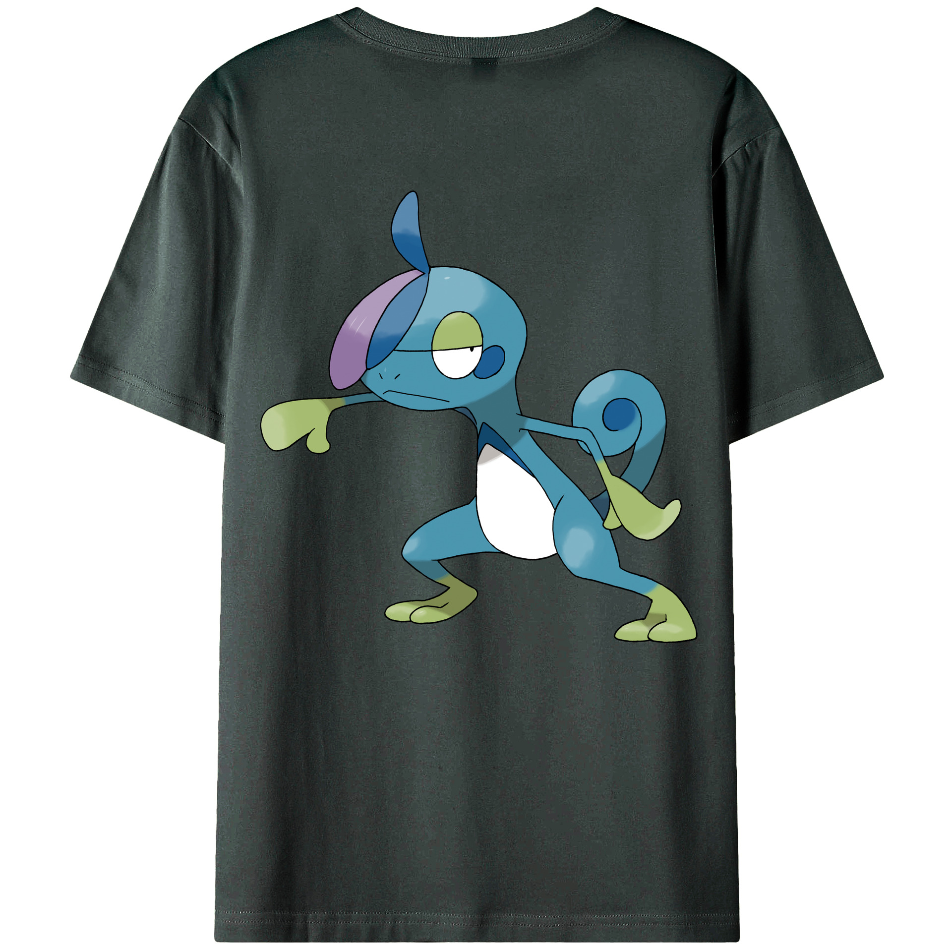 （画像用） ポケットモンスター Pokémon 綿100％ メンズ半袖Tシャツ（バックプリント） 通気性